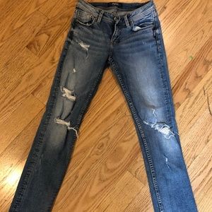 Distressed Silver Jeans